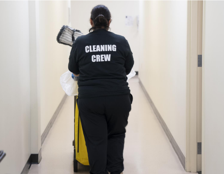 temporary cleaning staff personnel